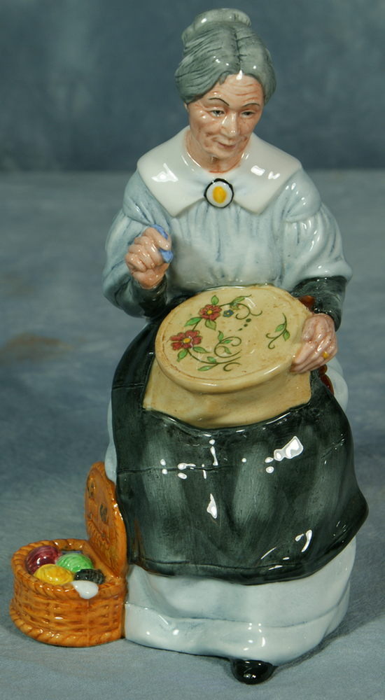 Appraisal: Royal Doulton figurine HN Embroidering no damage tall Estimate -