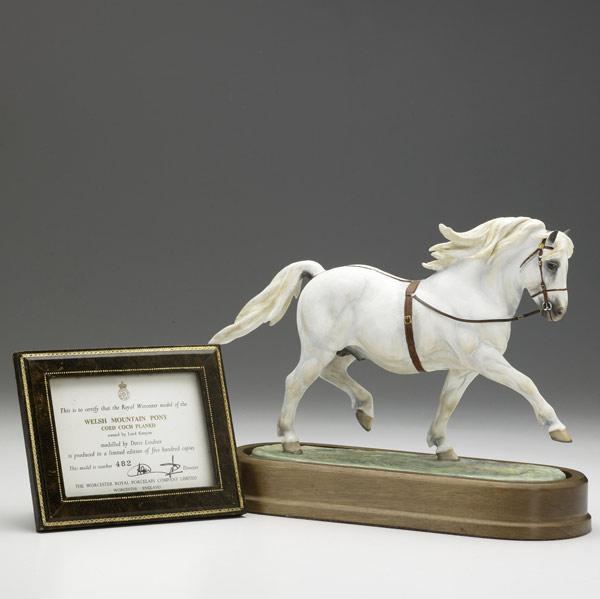 Appraisal: Royal Worcester model of the Welsh mountain pony on wood