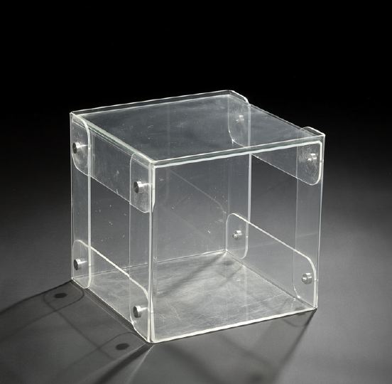 Appraisal: Contemporary Lucite Occasional Table late th century of cube form