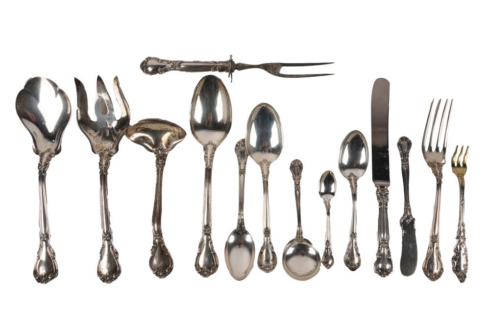 Appraisal: GORHAM STERLING SILVER FLATWARE SERVICE'Chantilly' pattern maker's marks further marked