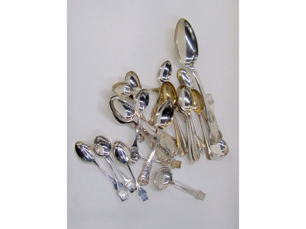 Appraisal: Lot comprising set of six silver crested silver spoons with