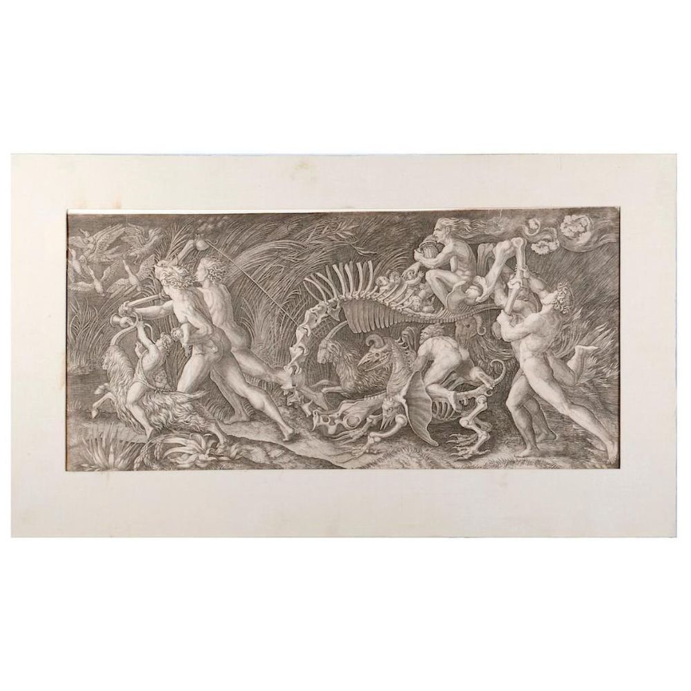 Appraisal: Agostino Veneziano - An engraving titled The Carcass by Agostino