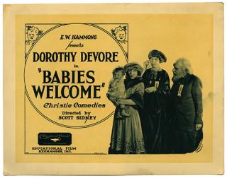 Appraisal: Babies Welcome Educational Film Exchange Lobby card x W W