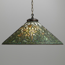 Appraisal: Tiffany Studios attribution DAFFODIL CHANDELIER USA c leaded glass patinated