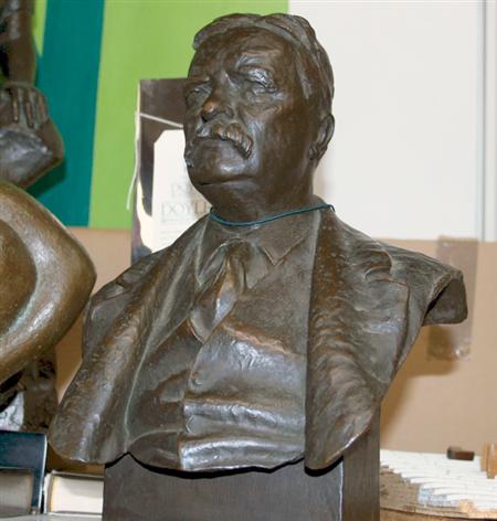 Appraisal: John Massey Rhind Scottish American - Bust of Teddy Roosevelt