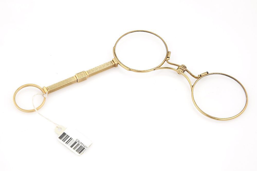 Appraisal: Kt Yellow Gold Lorgnette Kt Yellow Gold Lorgnette in original