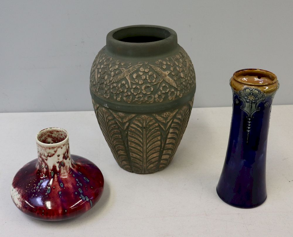 Appraisal: Lot Of Assorted Art Pottery To include Pot maker's mark