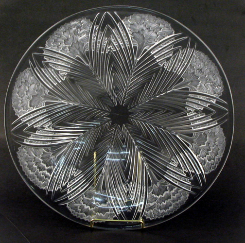 Appraisal: LALIQUE CRYSTAL COUPE BOWL in the Ceillets pattern Marcilhac no