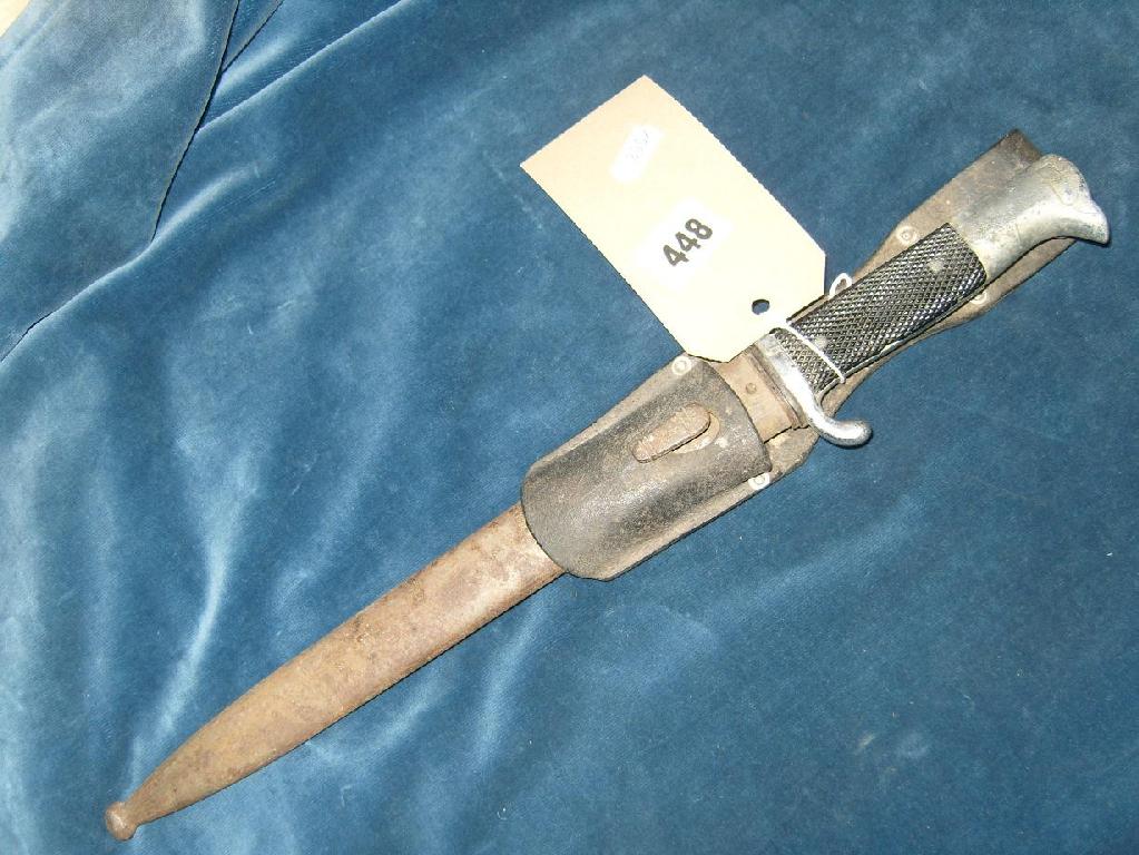 Appraisal: A German short bayonet with scabbard