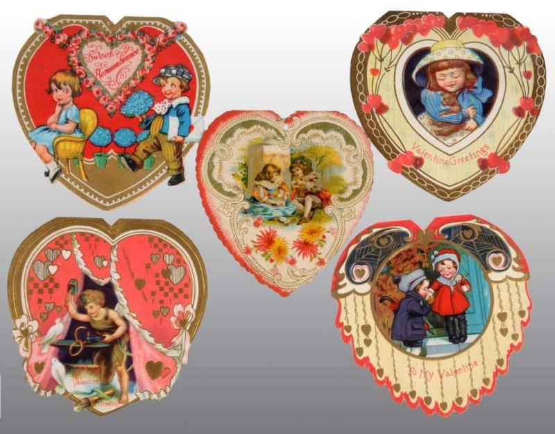 Appraisal: Lot of Flat Valentines Description Circa s Feature assorted children