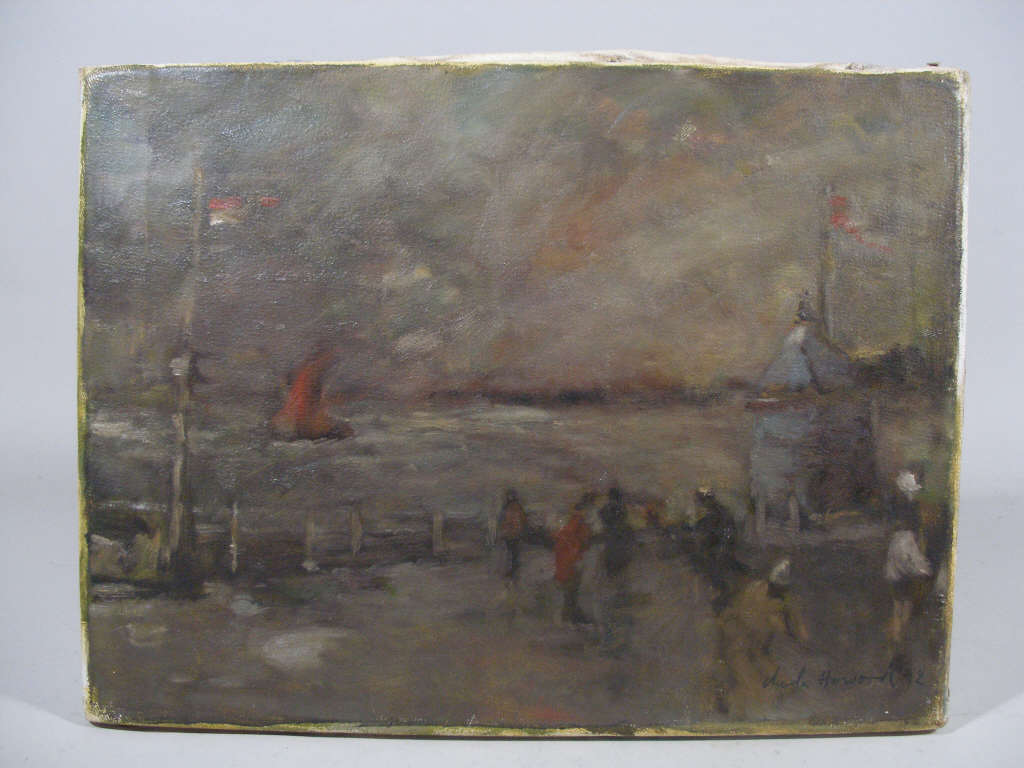 Appraisal: Charles Horwood British - Brighton oil on canvas signed and