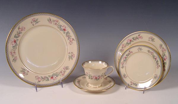 Appraisal: LENOX SERENADE FINE CHINA SERVICE piece to include dinner plates