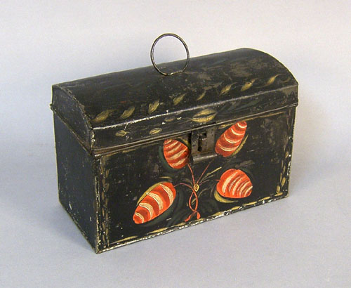 Appraisal: Tole document box h x w th c