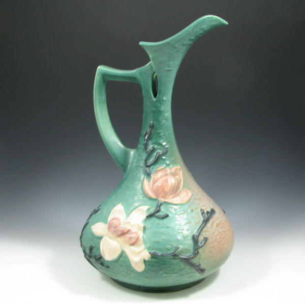 Appraisal: Roseville Magnolia - Ewer Roseville Magnolia ewer in green Marked