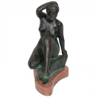 Appraisal: After Astride Maillol France Depicting a seated nude female on