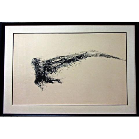 Appraisal: PAUL FOURNIER CANADIAN - ICARUS INK SIGNED AND DATED LOWER