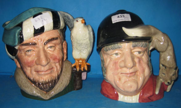 Appraisal: Royal Doulton Large Character Jugs Gone Away D and The