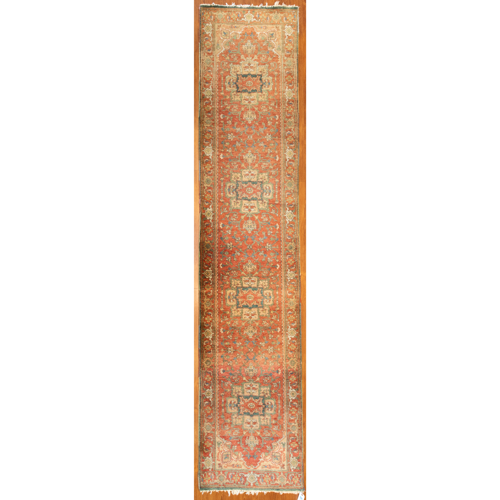 Appraisal: HERIZ DESIGN RUNNER INDIA X Fourth quarter- th century hand-knotted