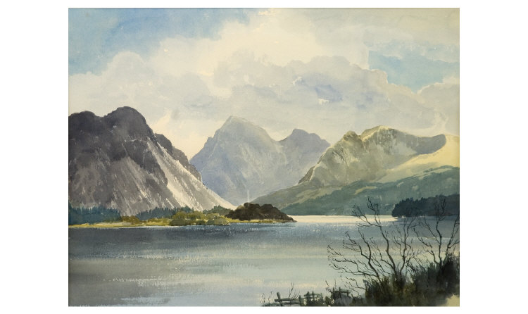 Appraisal: E G Hall English Painter 'Ennerdale Water' Lake District watercolour