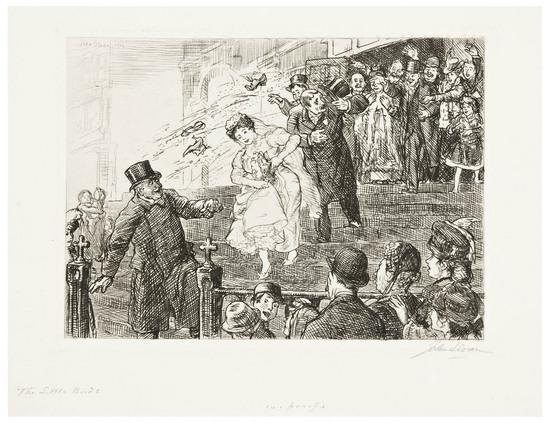 Appraisal: John Sloan - The Little Bride M Etching signed and