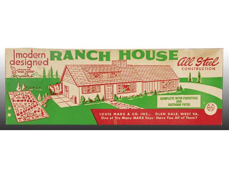 Appraisal: Lot of Marx Ranch House and Doll House Play Set