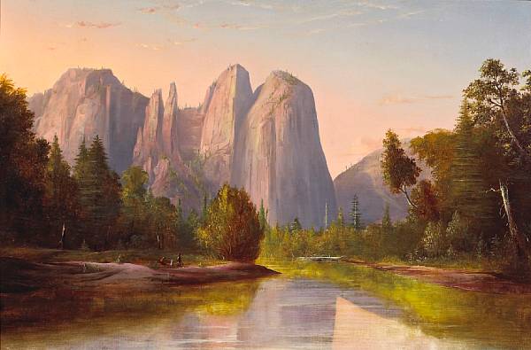 Appraisal: Norton Bush American - Cathedral Rocks Yosemite signed and dated