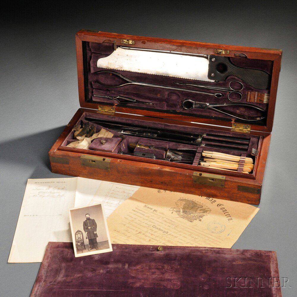 Appraisal: Surgeon's Medical Kit and Documents Related to Lucius Clarke th