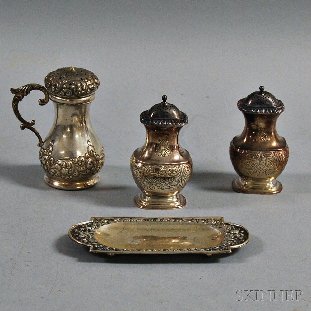 Appraisal: Group of Mostly Sterling Silver Tableware a Gorham small footed