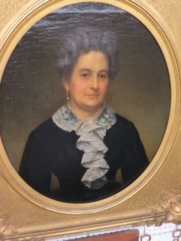 Appraisal: Hiram Alonzo Pease oil portrait ofCaroline Asther Pardee Medina Ohio