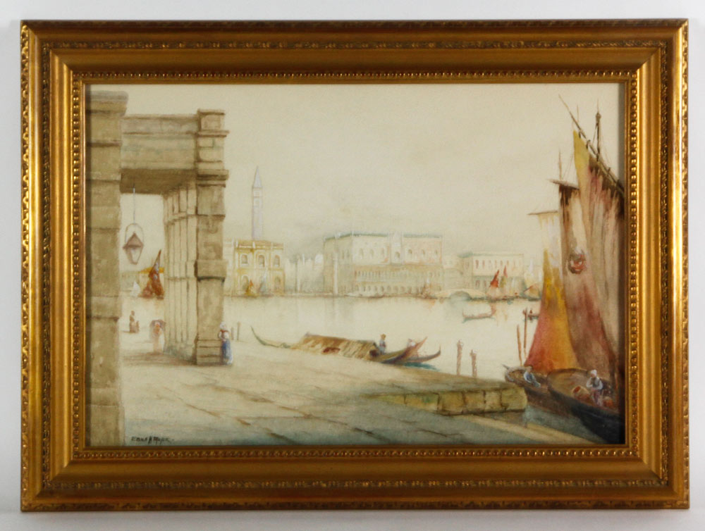 Appraisal: A - Meyer Venetian Scene W C Emile H Meyer