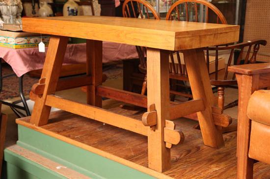 Appraisal: ARTS AND CRAFTS STYLE TABLE Oak with a rectangular top