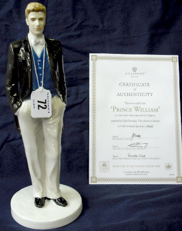 Appraisal: Coalport Figure Prince William limited edition with certificate