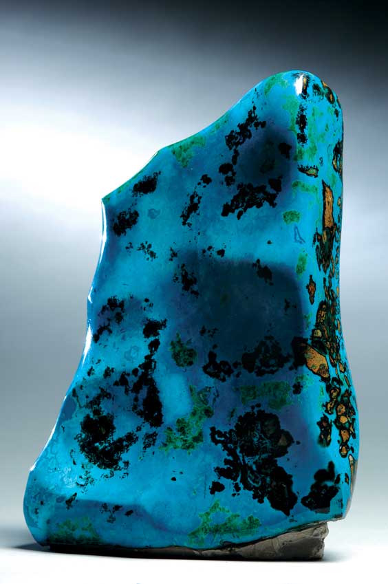 Appraisal: SOLID CHRYSOCOLLA SCULPTURE Calumet Section Ray Copper Mine Mineral Creek