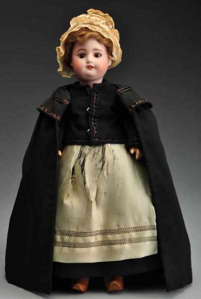 Appraisal: All Original Child Doll Description Unmarked German bisque socket head