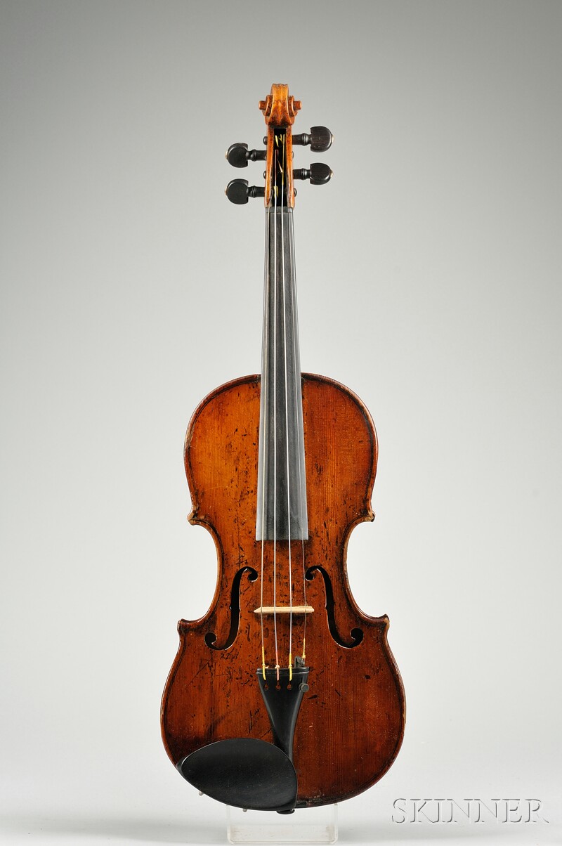 Appraisal: Saxon Violin c unlabeled length of back mm with case