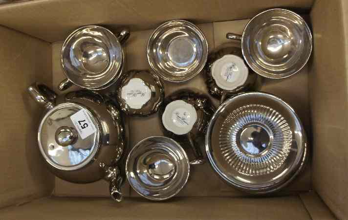 Appraisal: Collection of Royal Winton Silver Lustre Tea Set with matching