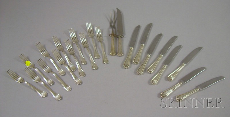 Appraisal: Reed Barton Partial Sterling Flatware Set Hepplewhite pattern approx pieces