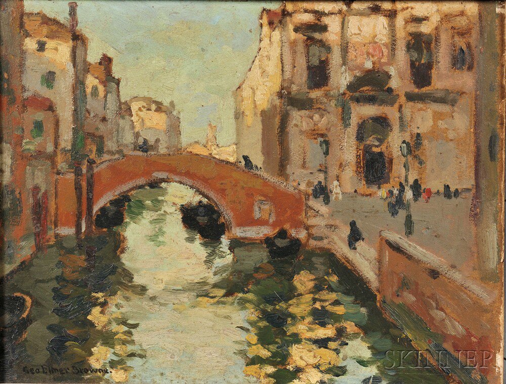 Appraisal: George Elmer Browne American - Afternoon in Venice alternately titled