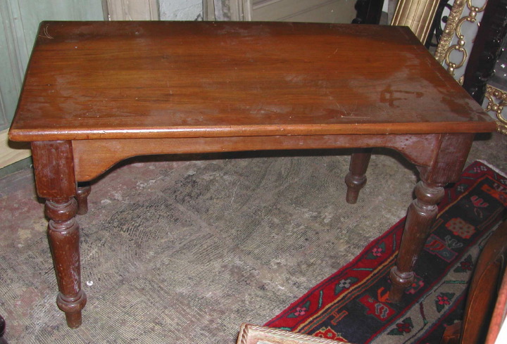 Appraisal: American Provincial Pine and Poplar Low Table in the Sheraton