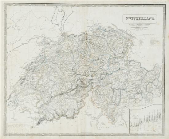 Appraisal: Switzerland engraved maps not examined out of frames A Plan