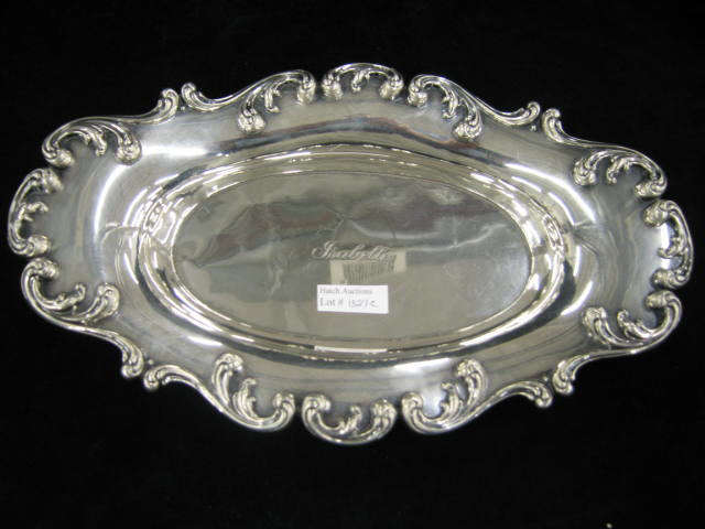 Appraisal: Whiting Sterling Silver Bread Tray Art Nouveau border marked Isabelle