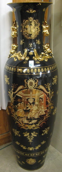 Appraisal: LARGE CHINESE PORCELAIN FLOOR VASE the exterior decorated in shades