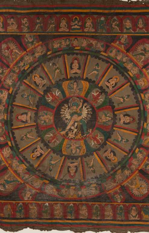 Appraisal: Chinese Tibetan thangka Mandala of tantric divinities Anonymous folk artist