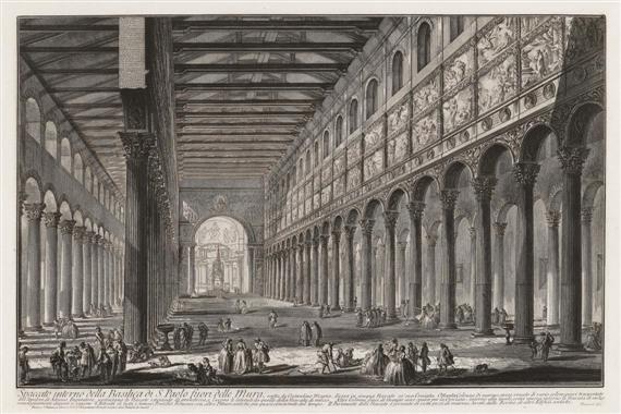 Appraisal: PIRANESI GIOVANNI BATTISTA Mogliano near Mestre - Rome Spaccato interno