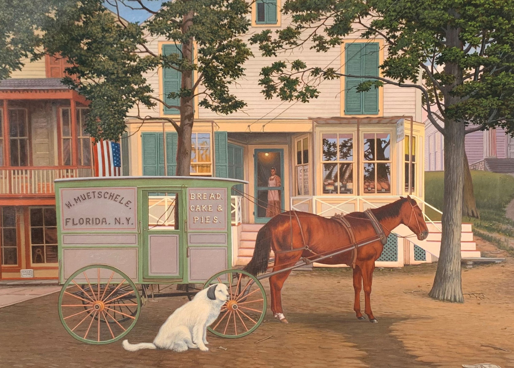 Appraisal: NEMETHY Albert American - Florida New York Village Street Scene