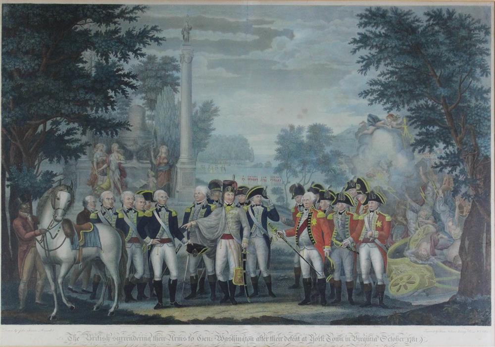 Appraisal: AFTER JOHN FRANCIS RENAULT CIRCA THE BRITISH SURRENDING THEIR ARMS