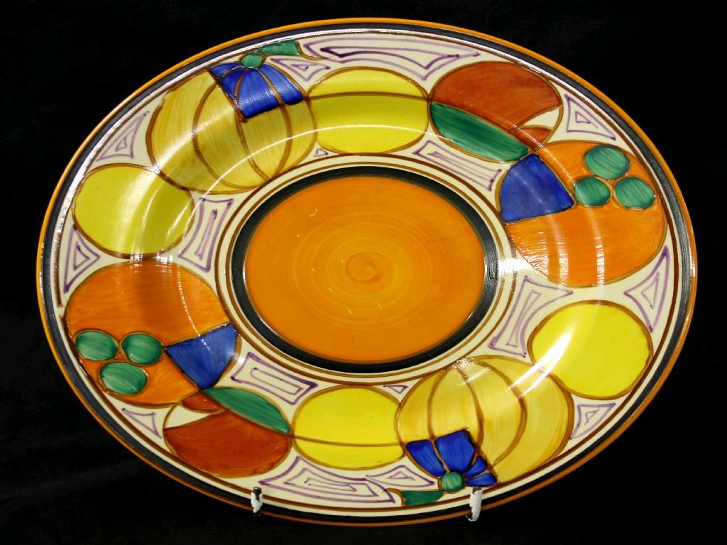 Appraisal: Clarice Cliff 'Melon' Fantasque circular plate diameter