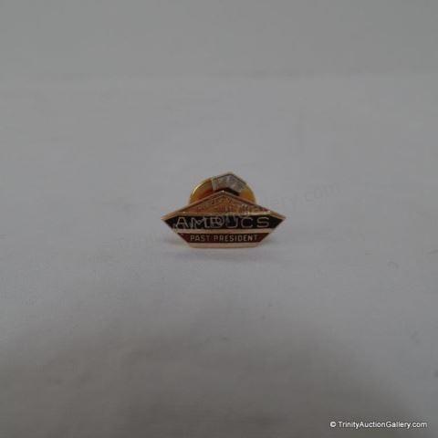 Appraisal: k Gold AMBUCS Past President Club Pin Type This is