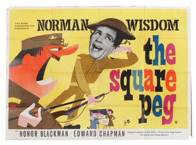 Appraisal: THE SQUARE PEG Rank comedy starring Norman Wisdom British quad