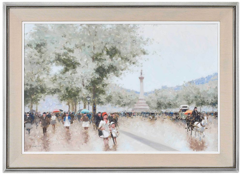 Appraisal: Andre Gisson American - Parisian Scene signed lower left Gisson